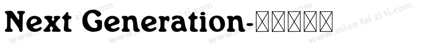 Next Generation字体转换